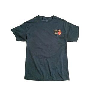dogs unlimited unisex "rockers with puppies" black short sleeve t-shirt